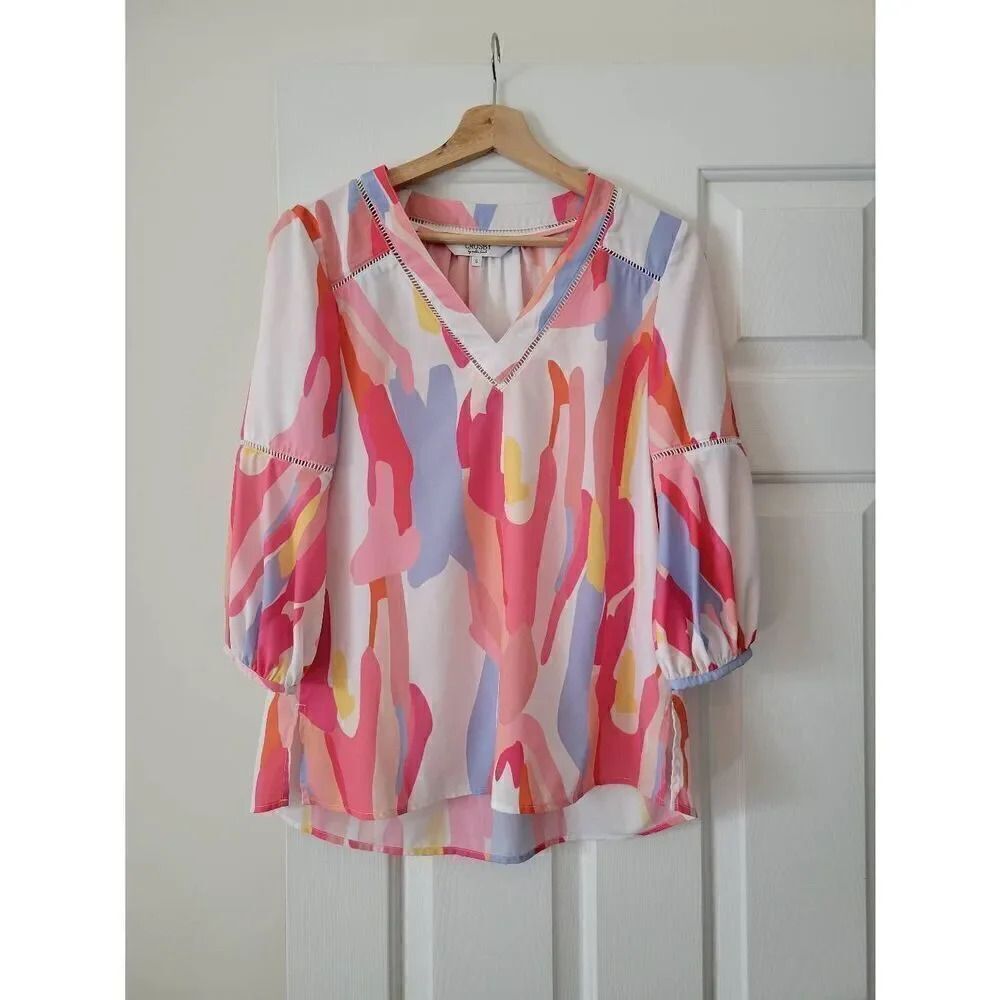 Crosby By Mollie Burch Colorful Blouse S
